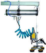 Pneumatisches Hebesystem: Hebt bis zu 300 Kilogramm