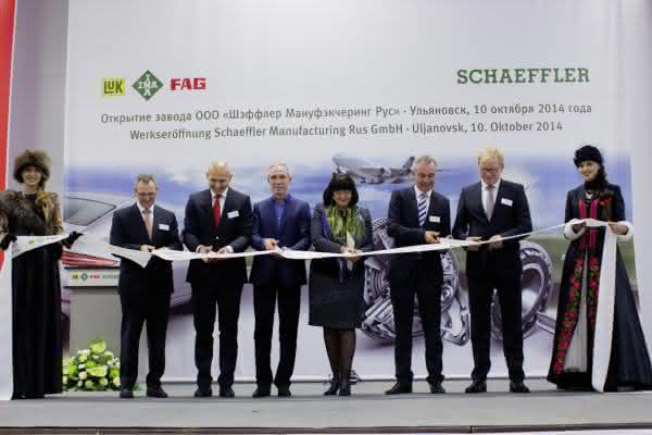 Eröffnungszeremonie Schaeffler Manufacturing Rus Produktion von Kupplungen und Schaltgetriebe-Teilen: Schaeffler eröffnet erstes Werk in Russland