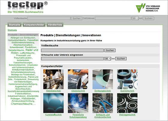 Technik-Suchmaschine für Einkäufer