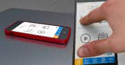 Da wackelt das Iphone auf der Motek: VibroChecker für das Smartphone
