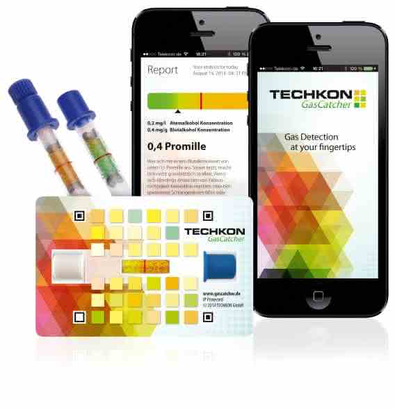 Techkon GasCatcher - App analysiert Röhrchen-Tests zur Gasanalyse