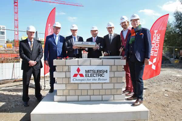 Grundsteinlegung Mitsubishi Electric Neue Firmenzentrale in Ratingen: Mitsubishi Electric feiert Grundsteinlegung