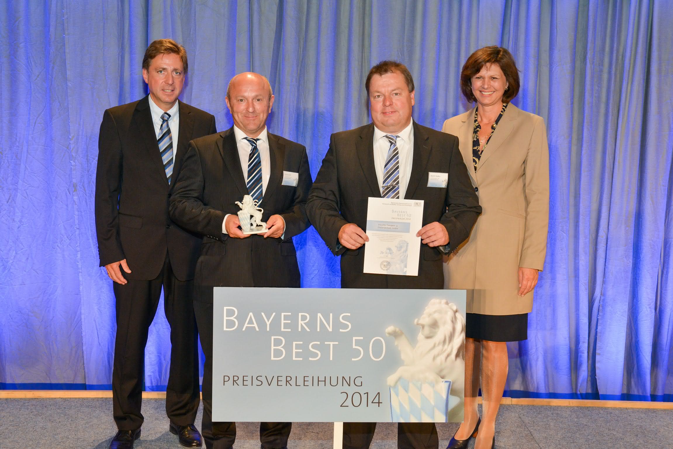 Viscotec gehört zu "Bayerns Best 50": Ausgezeichnete Pumpen- und Dosiertechnik