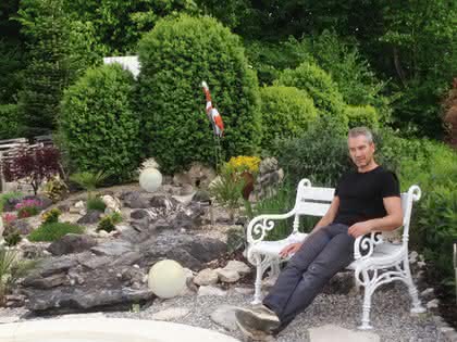 Montech-Geschäftsführer Daniel Pauli liebt die Entspannung im Garten: „Ich wollte Polizist werden“