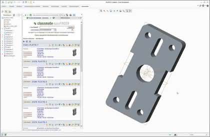 2D/3D-CAD-Integration: Bauteilsuche in PTC Creo 2.0 integriert