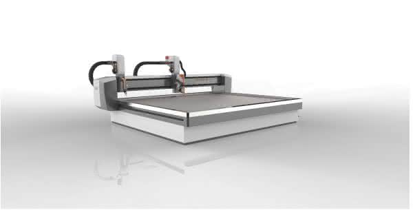 Wasserstrahlschneidesysteme: Neues Anlagendesign bei STM