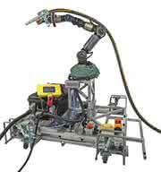 Sandblasting robots for steel structure service: Rosie and Sandy at work