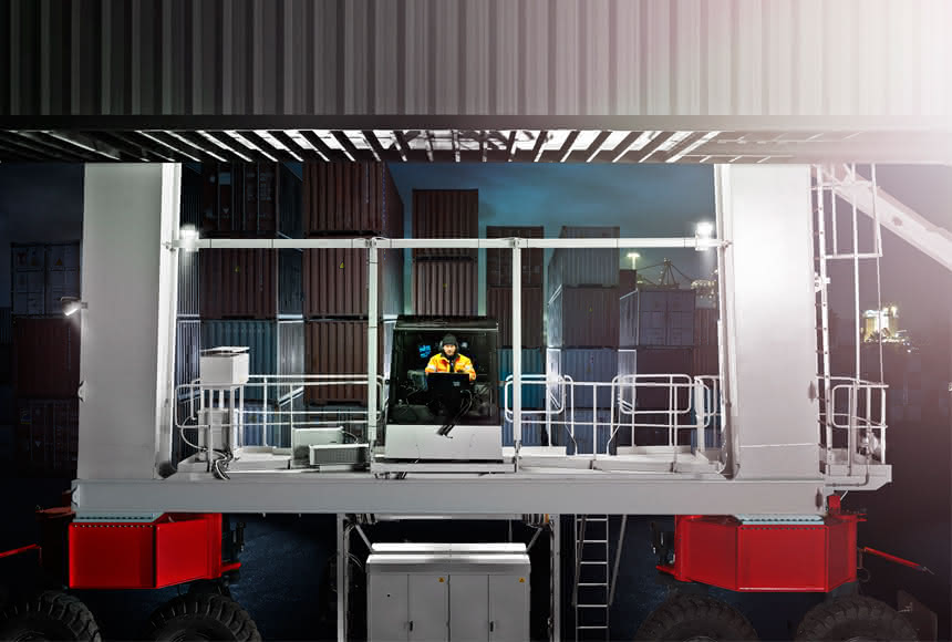 Konecranes mit neuem RTG-Konzept: Fahrer auf Containerhöhe Konecranes mit neuem RTG-Konzept: Fahrer auf Containerhöhe