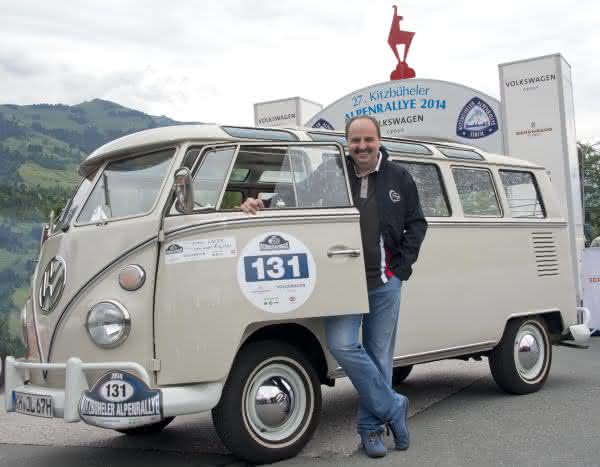 Sternekoch fuhr einen T1 Baujahr 1967: Johann Lafer startete bei Alpenrallye Sternekoch fuhr einen T1 Baujahr 1967: Johann Lafer startete bei Alpenrallye