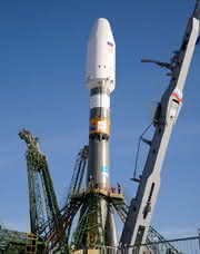 Raketenbau: „Sojus“-Rakete entsteht auf Schuler-Presse