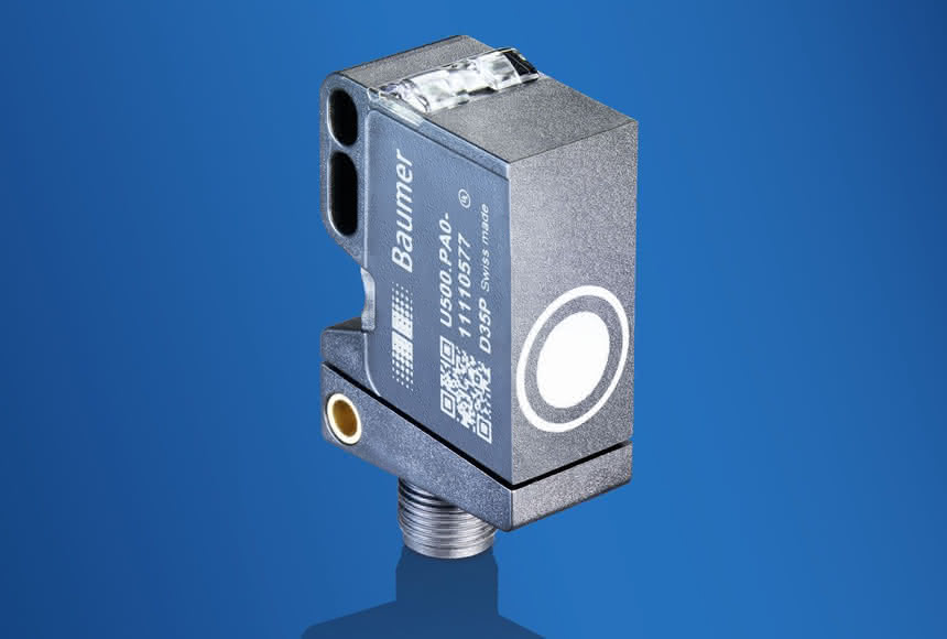 Ultraschallsensor U500: Baumer mit schmaler Schallkeule Ultraschallsensor U500: Baumer mit schmaler Schallkeule