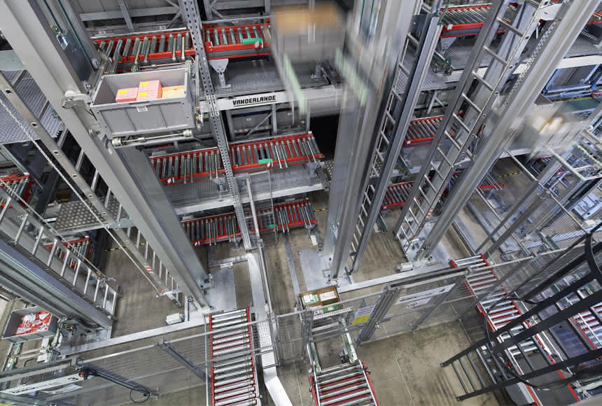 Bosch setzt in Karlsruhe auf Vanderlande:: Generalunternehmer für Karton- und Behältersystem Bosch setzt in Karlsruhe auf Vanderlande:: Generalunternehmer für Karton- und Behältersystem