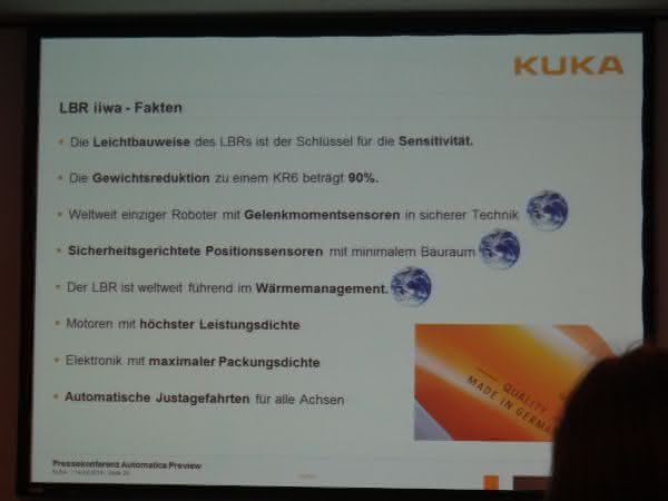 Fachmesse Automatica: Kuka präsentiert Roboter für Industrie 4.0