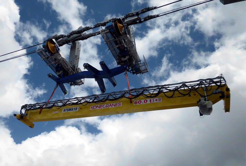 Konecranes fabriziert in Thüringen: Krane in Serie