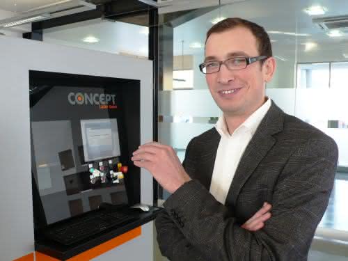 Dr. Florian Bechmann, Entwicklungsleiter bei Concept Laser. Dr. Florian Bechmann, Entwicklungsleiter bei Concept Laser.