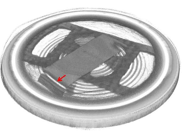 Industrielle Computertomographie: Ausfallanalyse an einem Lithium-Ionen-Akkumulator