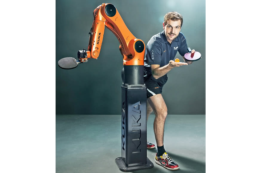 Markenbotschafter für Roboter in China:: Timo Boll schmettert für Kuka Markenbotschafter für Roboter in China:: Timo Boll schmettert für Kuka