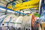 Demag-Krane für Siemens Gasturbinen:: Krafttechnik für russische Turbinenproduktion Demag-Krane für Siemens Gasturbinen:: Krafttechnik für russische Turbinenproduktion