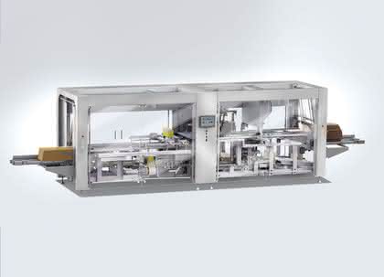 Verpackungsmaschine für diverse Packstile: Ergonomie in Hygiene-Design Verpackungsmaschine für diverse Packstile: Ergonomie in Hygiene-Design