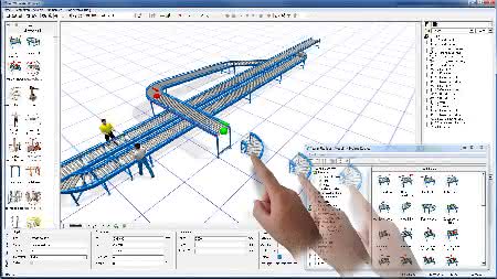 Wirtschaft + Unternehmen: Materialfluss- und Logisitk-Simulation: Version 2014 reagiert auf Fingerzeig Wirtschaft + Unternehmen: Materialfluss- und Logisitk-Simulation: Version 2014 reagiert auf Fingerzeig