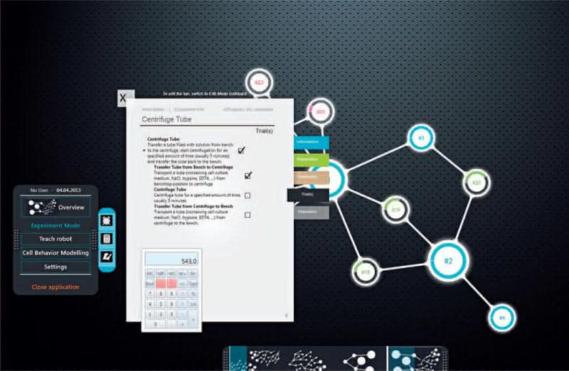 Zaubertisch: Laborbank mit integriertem Touchscreen
