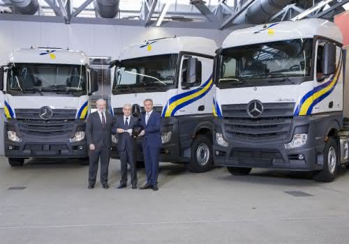 Großauftrag für Mercedes-Benz Lkw: Spanischer Spediteur bestellt 400 Actros Großauftrag für Mercedes-Benz Lkw: Spanischer Spediteur bestellt 400 Actros