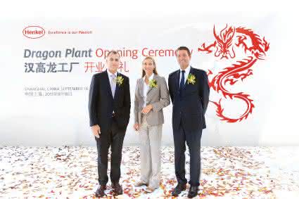 Wachstumsregion China: Henkel eröffnet weltgrößte Klebstoff-Fabrik Wachstumsregion China: Henkel eröffnet weltgrößte Klebstoff-Fabrik