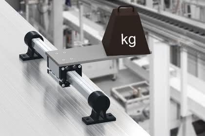 Linearführungen: Kräfte bis 10 Nm freitragend aufnehmen Linearführungen: Kräfte bis 10 Nm freitragend aufnehmen