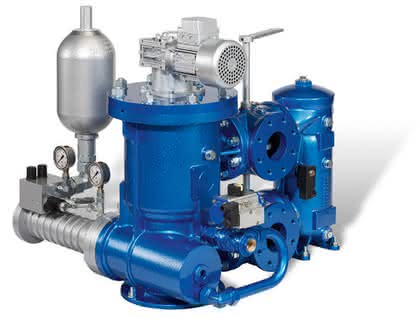 Brennstofffilter: Spülfunktion mit hydraulischem Antrieb