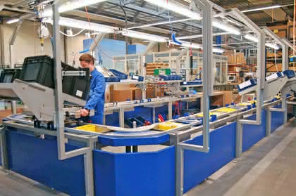 One-Piece-Flow Montagelinie: Arbeiten im schlanken U