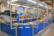 One-Piece-Flow Montagelinie: Arbeiten im schlanken U