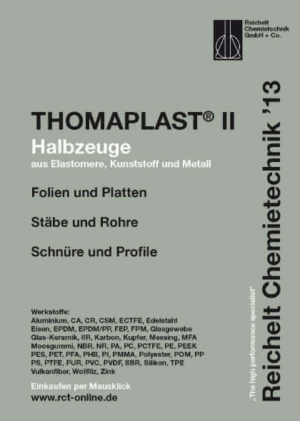 Halbzeuge aus Elastomere, Kunststoff und Metall: Handbuch THOMAPLAST®-II