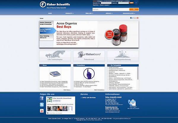 News: Fisher Scientific Deutschland relauncht Website