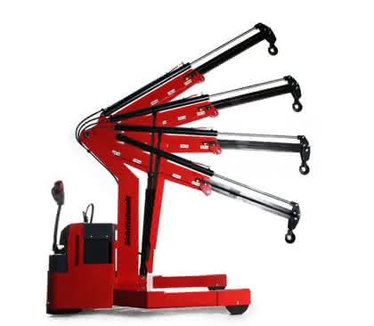 Werkstattkran: Mast am Stapler