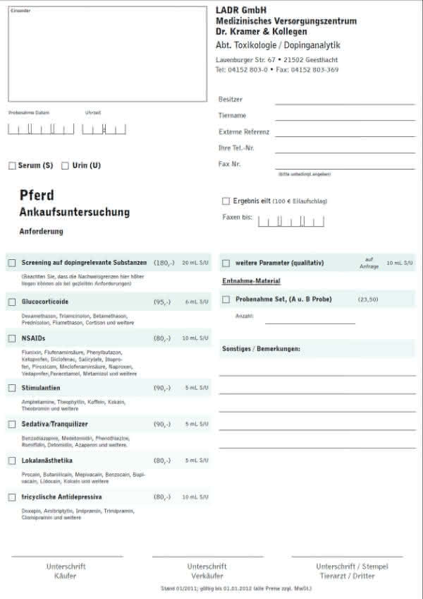 Life Sciences Innovations: Doping beim Pferdekauf