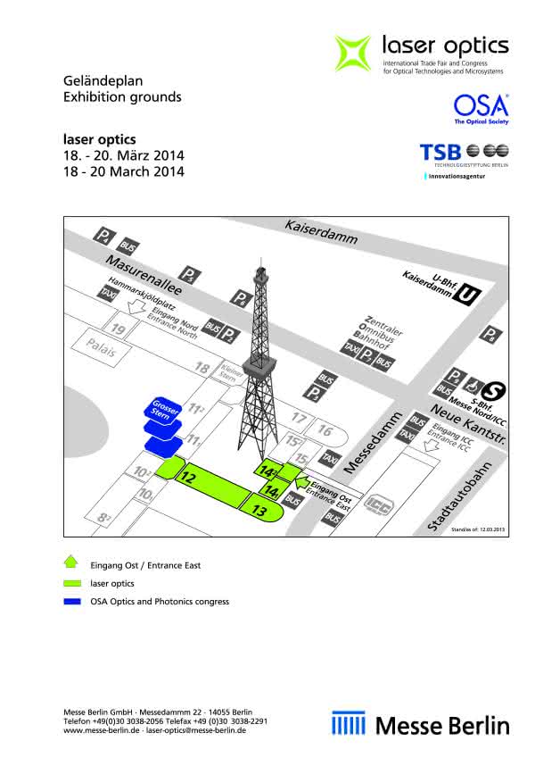 Wirtschaft + Unternehmen: Laser Optics in Berlin: Optische Sensorik im Programm Wirtschaft + Unternehmen: Laser Optics in Berlin: Optische Sensorik im Programm
