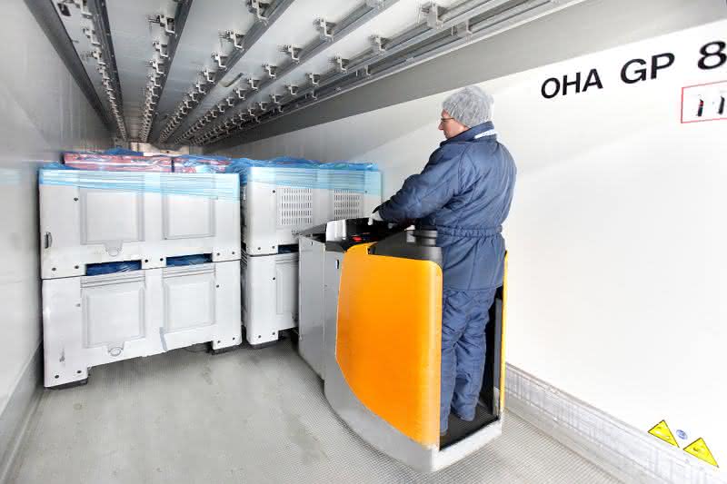 Fleisch in der Tiefkühllogistik: Stapler im eiskalten Klimastress Fleisch in der Tiefkühllogistik: Stapler im eiskalten Klimastress
