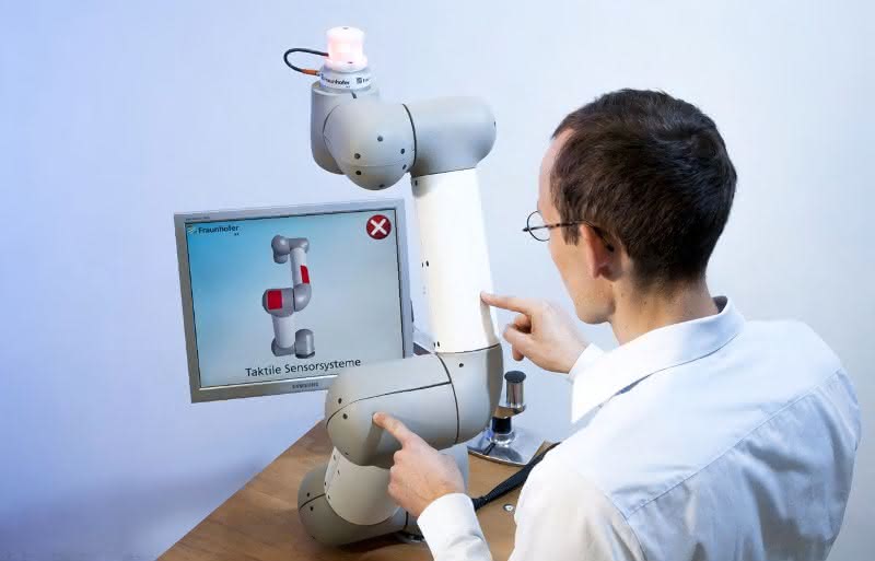 Taktiles Sensorsystem (mit Video): Roboter suchen Kontakte Taktiles Sensorsystem (mit Video): Roboter suchen Kontakte