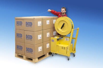 Palettenumreifung: Auch mit PET-Band