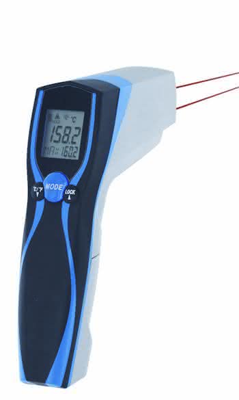 Infrarot-Handthermometer: Geschützt vor Spritzwasser Infrarot-Handthermometer: Geschützt vor Spritzwasser