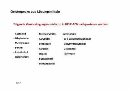 Der HPLC-Tipp im März: Einsatz von HPLC-Lösungsmitteln Der HPLC-Tipp im März: Einsatz von HPLC-Lösungsmitteln