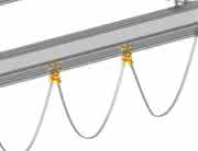 Kabelwagen: Kabel versorgt Kran