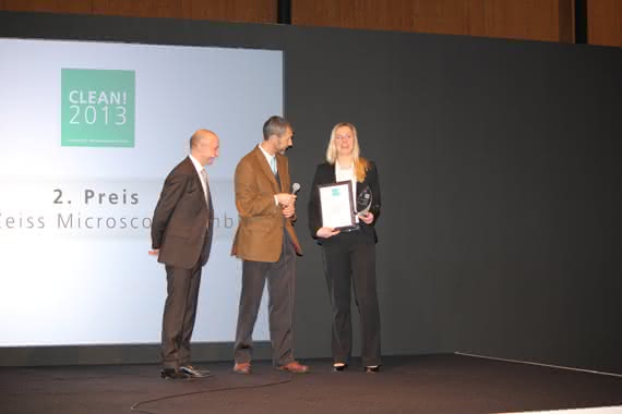 News: Carl Zeiss belegt 2. Platz bei Fraunhofer Reinheitstechnik-Preis CLEAN! 2013