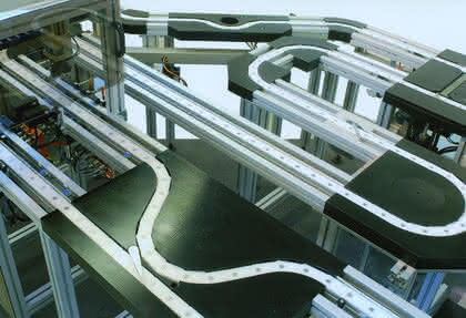Modulares Kettentransfersystem: Montieren mit Übersicht