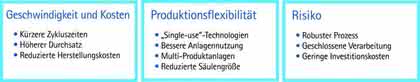 Wirtschaftliche Vorteile für Biopharmaka-Hersteller: Kontinuierliche Chromatographie