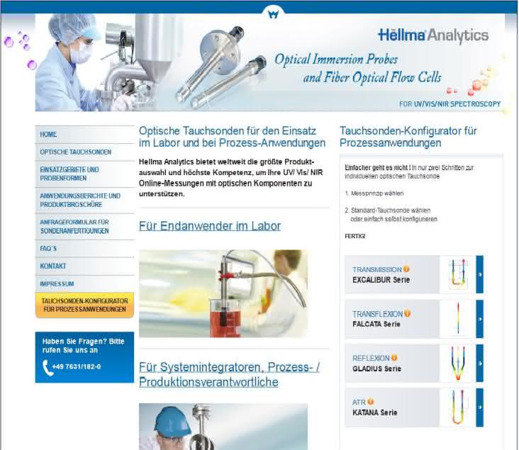 News: Neue Microsite für optische PAT-Tauchsonden