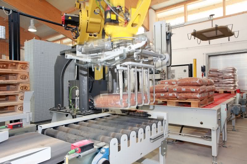 Fördertechnik: Bunte Kieselsteine - palettenweise