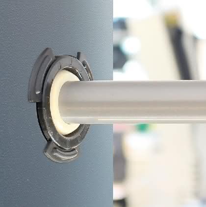 Lineartechnik: Polymer-Gelenklager: Lager zum Clipsen Lineartechnik: Polymer-Gelenklager: Lager zum Clipsen