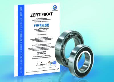 Wirtschaft + Unternehmen: Findling Wälzlager zertifiziert