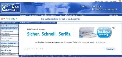 News: Relaunch der Spezialsuchmaschine "LabCrawler" für die Laborbranche
